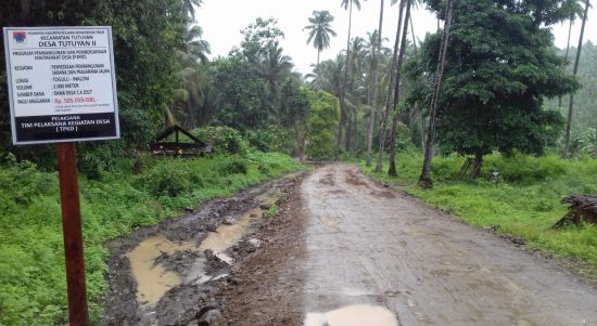 Warga Tutuyan Berharap DPRD Boltim Perjuangkan Jalan Perkebunan