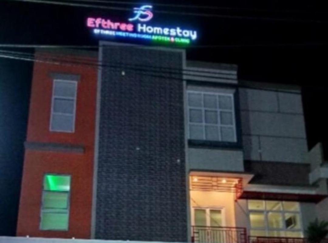 Efthree Homestay tempat penginapan berfasilitas layaknya hotel bintang 3 di jalan Adampe Dolot, Kelurahan Mogolaing Kecamatan Kotamobagu Barat. (Foto: Laras Dondo/Bolmong.News)