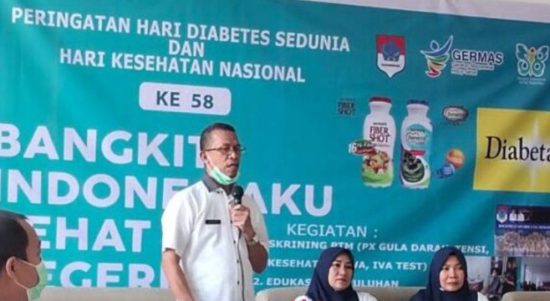 Dinas Kesehatan dan Rumah Sakit Umum Daerah (RSUD) Pratama Ambang Boltim, menggelar pelayanan pemeriksaan kesehatan gratis, Jumat 11 November 2022. (Foto: Gazali Potabuga)