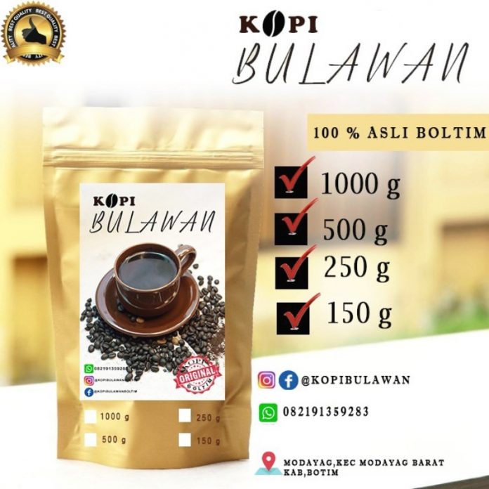 Kopi Bulawan. (Foto: Fikar Simbala)