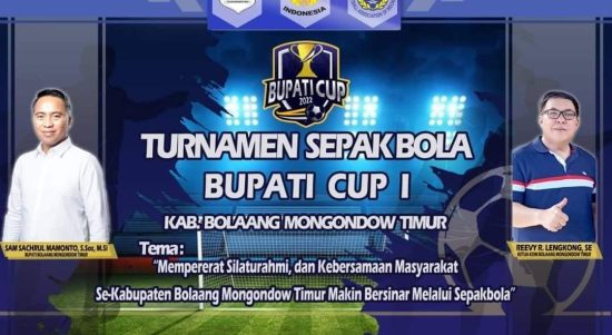 Open Turnamen Bupati Cup I 2022 Boltim. Foto: Gazali Potabuga.