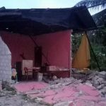 Kerusakan rumah akibta gempa bumi dengan Magnitudo 7,5 yang mengguncang wilayah Kabupaten Kepulauan Tanimbar Provinsi Maluku, Selasa (10/1/2023). Foto: dok/bnpb.go.id