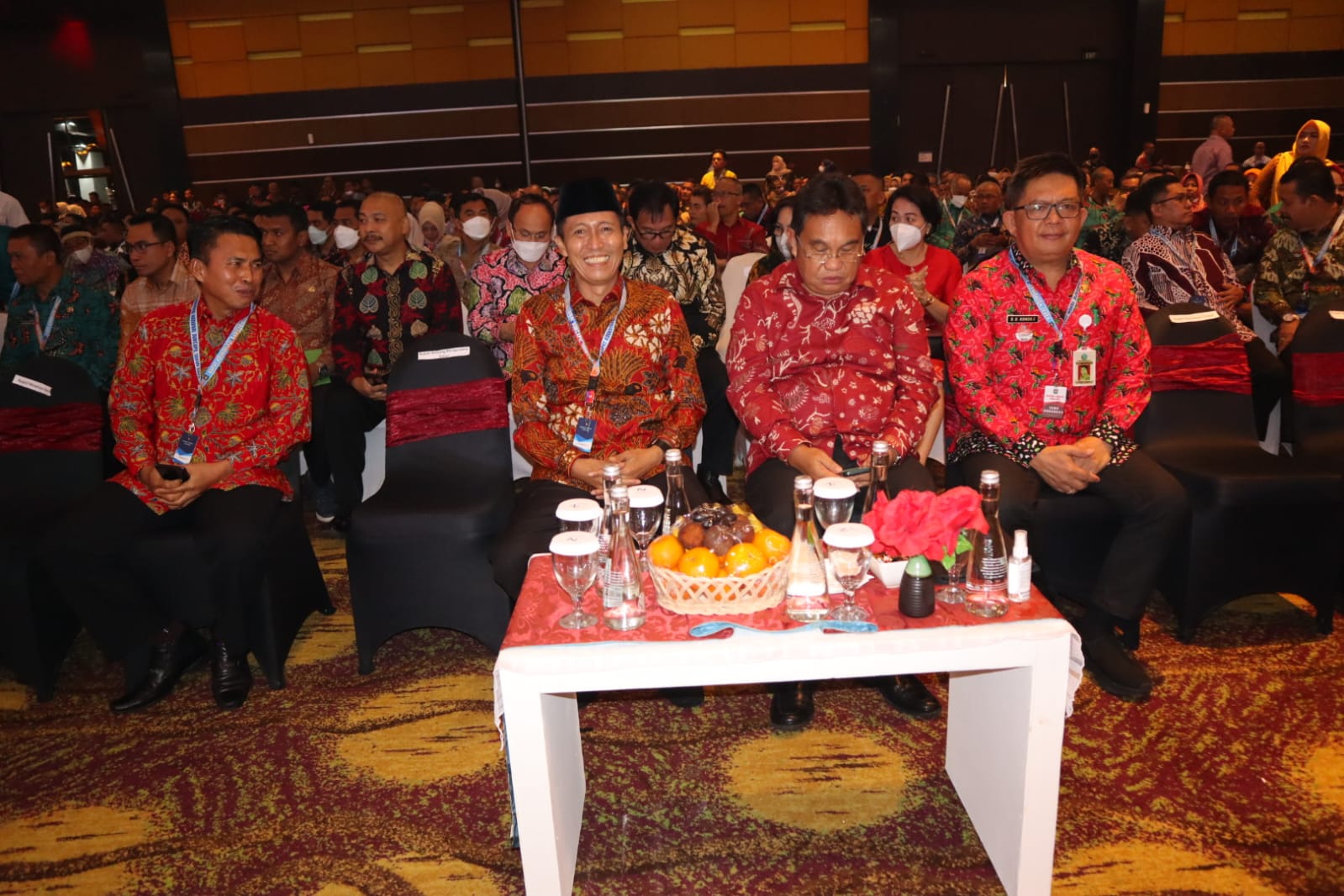 Bupati Bolsel Iksandar Kamaru saat menghadiri Rakornas Dukcapil Tahun 2023, di Hotel Novotel, Manado, Rabu (8/2/2023). Foto: Diskominfo Bolsel.