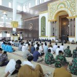 Pemkab Asahan menggelar Peringatan Isra Mi'raj Nabi Muhammad SAW 1444 H di Masjid Agung Haji Achmad Bakrie Kisaran, Selasa (21/02/2023). Foto: Anggi Lubis.