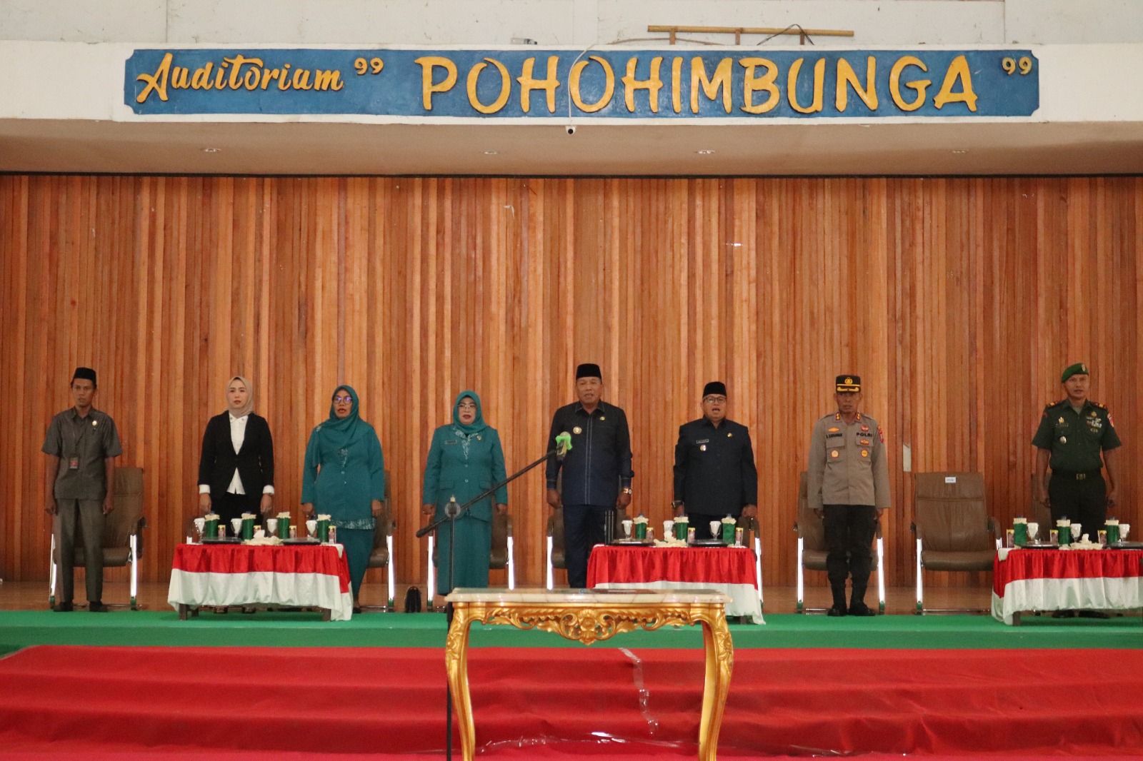 Suasana pelantikan pejabat JPT Pratama, Administrator dan Pengawas di lingkup Pemkab Bolmut, Rabu (8/2/2023). Foto: dok/Diskominfo Bolmut.