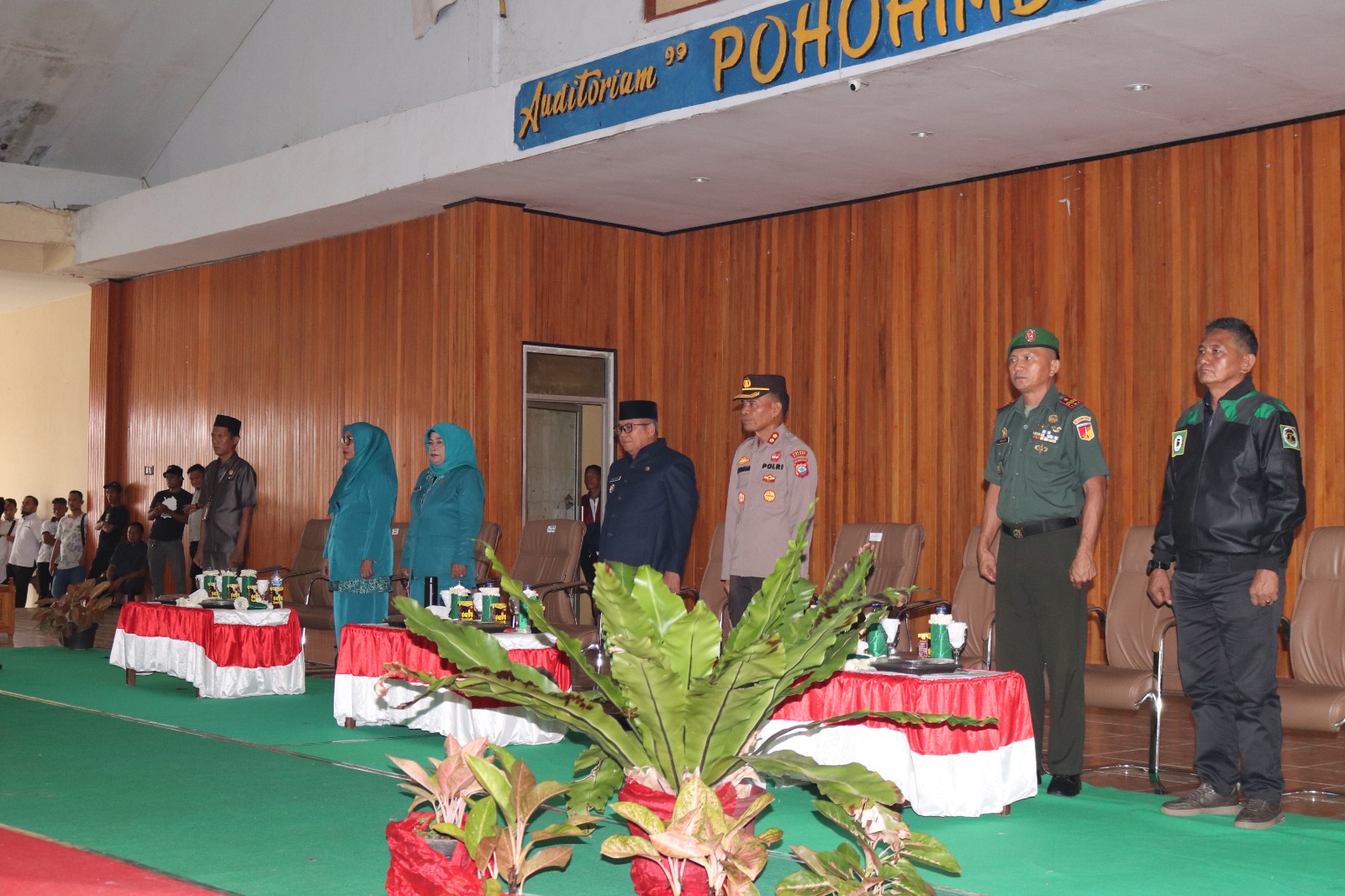 Suasana pelantikan pejabat di lingkup Pemkab Bolmut, Rabu (8/2/2023). Foto: Dok/Diskominfo Bolmut.