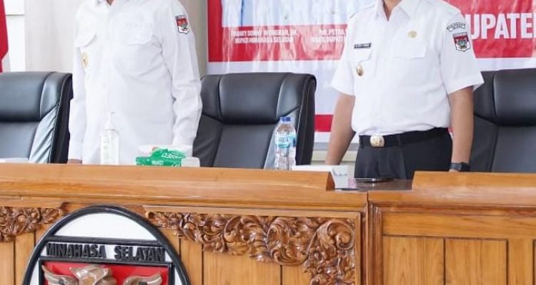 Bupati Minahasa Selatan Frangky Donny Wongkar dan Wakil Bupati Minahasa Selatan Pdt. Petra Yani Rembang. Foto: Jendry Paendong/bolmong.news.