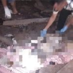 Mayat lak-laki yang ditemukan di rumah walet, Sabtu (11/3/2023). Foto: Anggi Lubis/bolmong.news