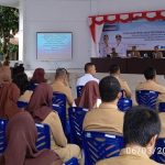 Sosialisasi Perpres Nomor 12 Tahun 2021 tentang pengadaan barang, jasa yang digelar di aula kantor wali kota Kotamobagu, Senin (6/3/2023). Foto: Miranty Manangin/Bolmong.News