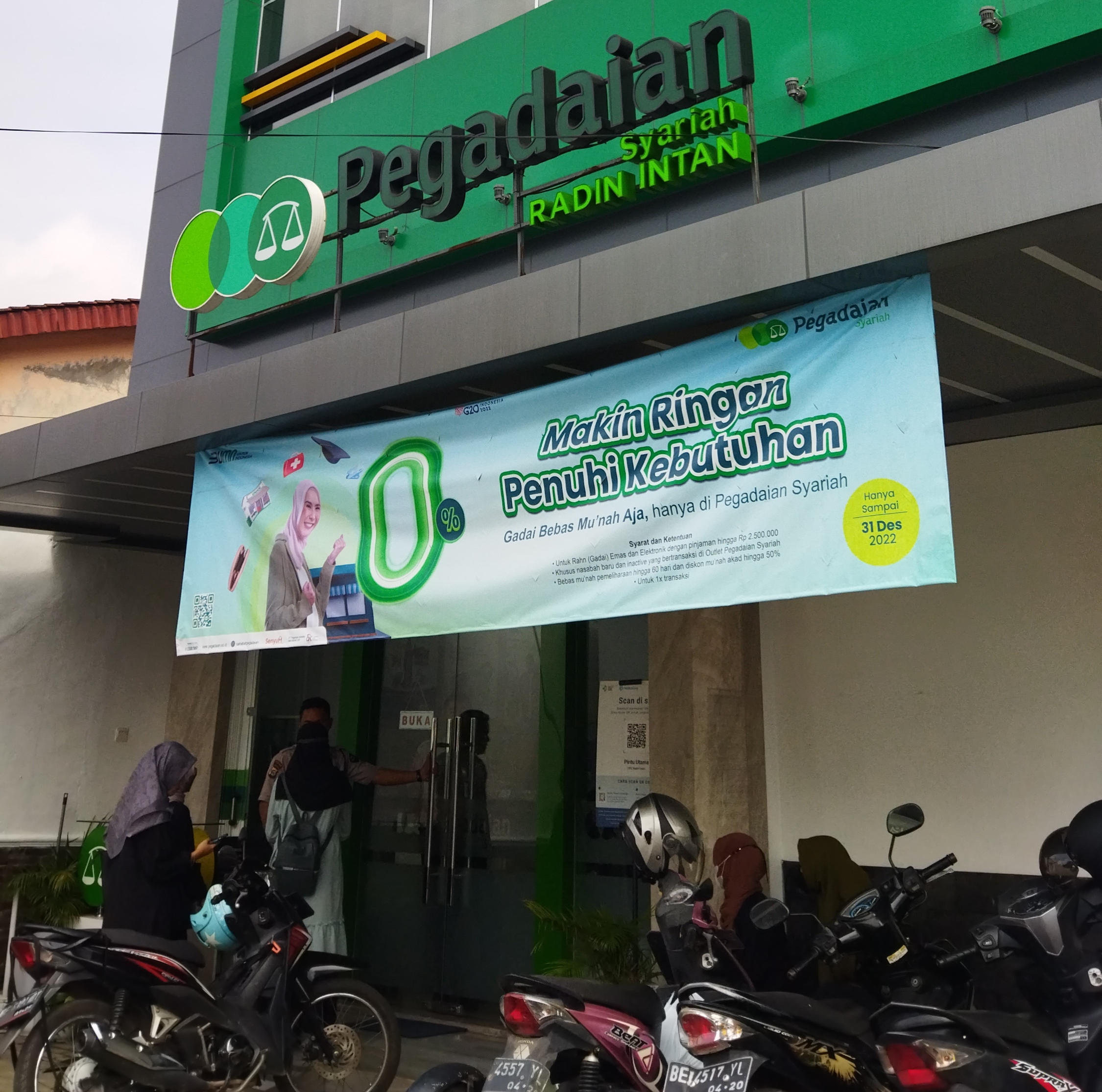 Pegadaian Syariah Way Halim, Kota Bandar Lampung, Lampung. (Foto: Dewi Wulan Dana)