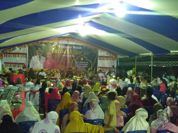 Tampak suasana Peringatan Malam Nuzul Quran 1444 Hijriah yang berlangsung di Masjid Al-Ikhlas Desa Bumbung, Kecamatan Lolak, Jumat 7 April 2023. (foto.Wahyudy Paputungan/bolmong.news)
