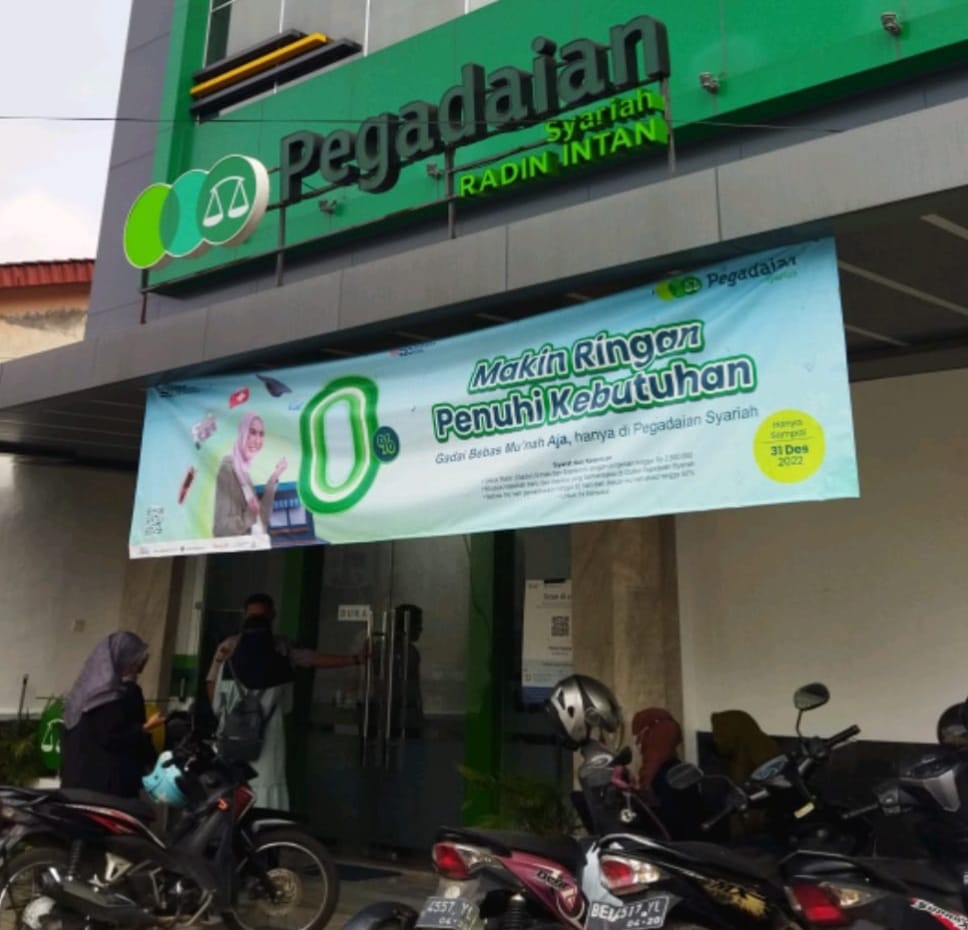 Pegadaian Syariah Way Halim, Kota Bandar Lampung, Lampung. (Foto: Dewi Wulan Dana)