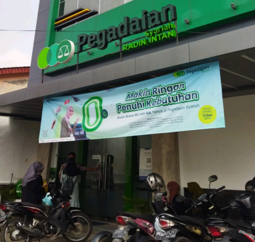 Pegadaian Syariah Way Halim, Kota Bandar Lampung, Lampung. (Foto: Dewi Wulan Dana)