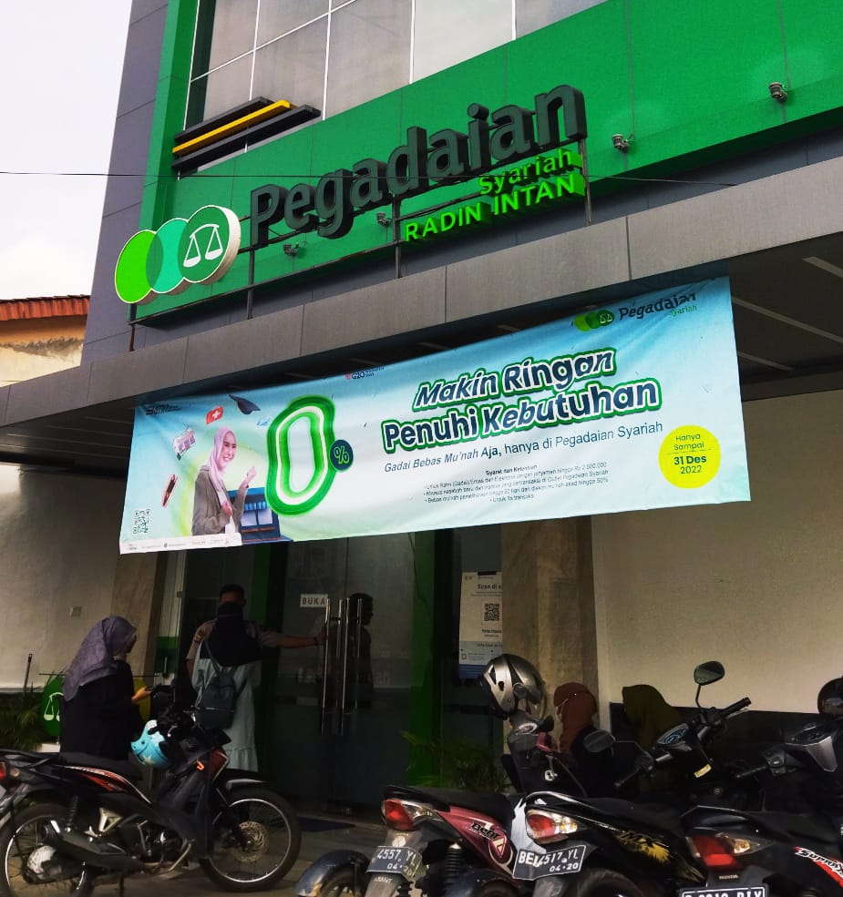 Pegadaian Syariah Way Halim, Kota Bandar Lampung, Lampung. (Foto: Dewi Wulan Dana)