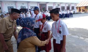 OSN Jenjang SD dan SMP Tingkat Kabupaten 2023 resmi dimulai, Senin (8/5/2023). Foto: Wawan Dentaw/bolmong.news