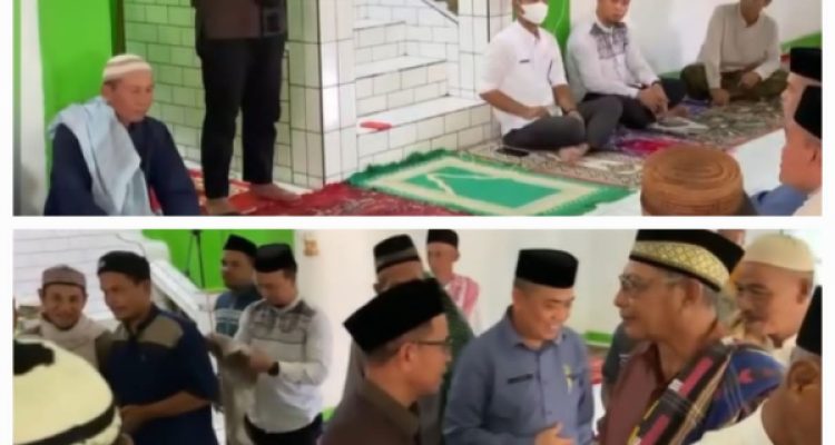 Pemkab Bolmut kembali Safari Jumat, di Masjid Al Hikmah, Desa Bohabak II, Kecamatan Bolangitang Timur, Jumat 20 Oktober 2023. (Foto.Muchtar L Harundja/bolmong.news)