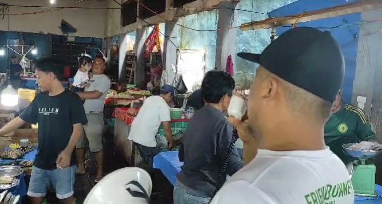 Tampak penertiban para pedangang pasar di lokasi eks gedung Palapa beberapa waktu lalu. Foto/dok/Diskominfo Kotamobagu