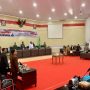 Suasana pembukaan rapat paripurna DPRD Kota Kotamobagu dalam rangka penutupan masa sidang tahun 2023 dan pembukaan masa sidang tahun 2024 dan penetapan Propomperda, yang digelar pada Selasa (27/2/2024). Foto: Reza Ramadhan