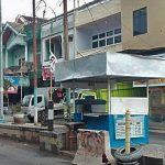 Tampak pos parkir di lokasi Pasar 23 Maret Kotamobagu belum beroperasi.