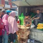 Operasi pasar murah yang digelar di Kelurahan Kotamobagu, Kecamatan Kotamobagu Barat, Kamis (14/3/2024). Foto: Lam