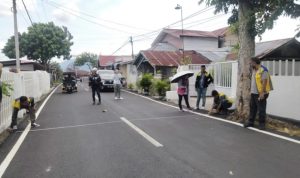 Proyek peningkatan jalan Dinas PUPR Kotamobagu. Foto: Nindy Pobela/Bolmong.news