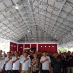 KPU Bolmong gelar rakor advokasi hukum bersama anggota PPK se Bolaang Mongondow, di Aula Totabuan Blessing, Desa Tungoi, Kecamatan Lolayan, Kabupaten Bolmong, Senin 29 Juli 2024. (foto.Wahyudy Paputungan/bolmong.news)