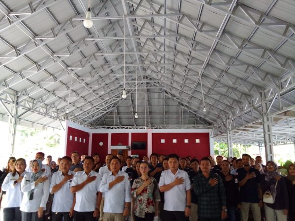 KPU Bolmong gelar rakor advokasi hukum bersama anggota PPK se Bolaang Mongondow, di Aula Totabuan Blessing, Desa Tungoi, Kecamatan Lolayan, Kabupaten Bolmong, Senin 29 Juli 2024. (foto.Wahyudy Paputungan/bolmong.news)