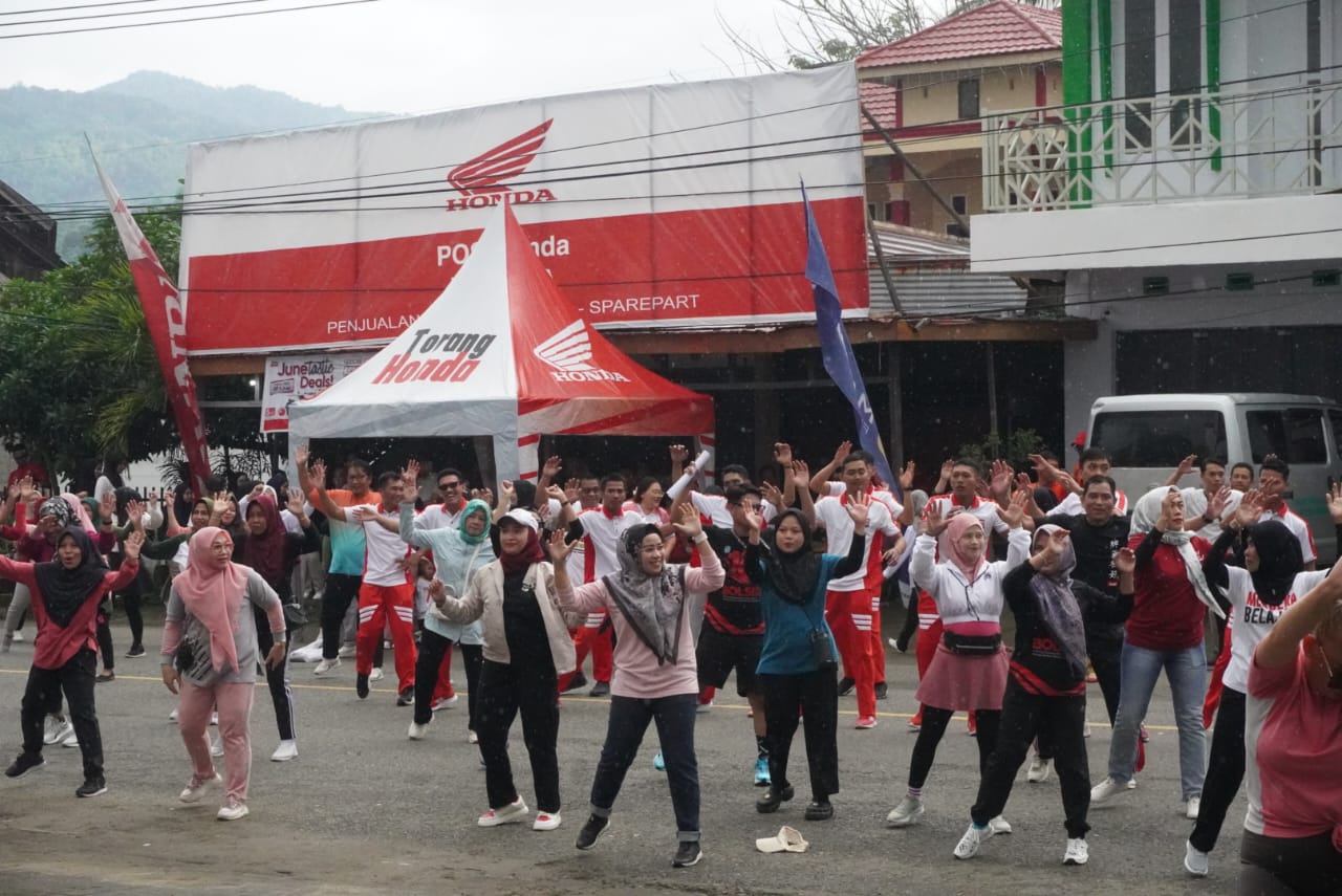 Berbagai kemeriahan mulai digelar jelang HUT ke-16 Kabupaten Bolaang Mongondow Selatan (Bolsel), Selasa (16/7/2024). Foto: Wawan Dentaw/bolmong.news