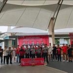 Semarak Hari Pengayoman, Kanwil Kemenkumham Sulut gelar turnamen bola basket putra 3x3 di Auditorium Unsrat Manado, Senin 12 Agustus 2024. (foto.Ilham/Rutan Kotamobagu)