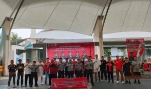 Semarak Hari Pengayoman, Kanwil Kemenkumham Sulut gelar turnamen bola basket putra 3x3 di Auditorium Unsrat Manado, Senin 12 Agustus 2024. (foto.Ilham/Rutan Kotamobagu)