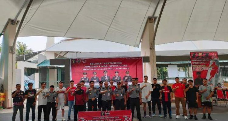 Semarak Hari Pengayoman, Kanwil Kemenkumham Sulut gelar turnamen bola basket putra 3x3 di Auditorium Unsrat Manado, Senin 12 Agustus 2024. (foto.Ilham/Rutan Kotamobagu)