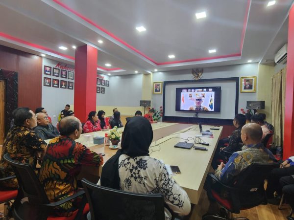 Suasana FGD yang berlangsung di Kanwil Kemenkumham Sulut secara hybrid, dibuka resmi Kepala Kanwil Sulut Ronald Lumbuun, Jumat 2 Agustus 2024. (foto.Ist/Rutan Kotamobagu)