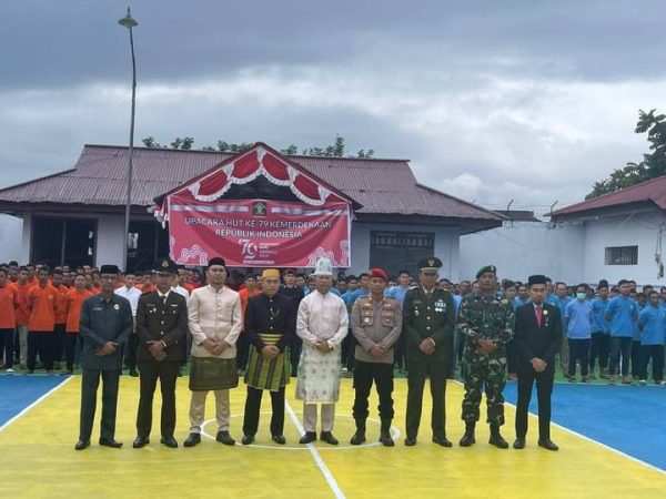 Peringatan HUT RI ke 79 di Rutan Kotamoabgu berlangsung sukses, Sabtu 17 Agustus 2024. (Foto.Ilham/Rutan Kotamobagu)