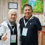 Nayodo Koerniawan bersama Sri Tanti Angkara saat menjalani pemeriksaan kesehatan dalam rangka kesiapan mengikuti Pilkada Serentak Tahun 2024. Foto: dok/Bolmong.news