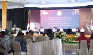 Suasana Debat Publik Perdana Calon Bupati dan Wakil Bupati untuk Pilkada Bolmong 2024, di Yadika Convention Hall, Kopandakan II, Kecamatan Lolayan, Kabupaten Bolaang Mongondow, Kamis 10 Oktober 2024. (foto.yudi Paputungan/bolmong.news)