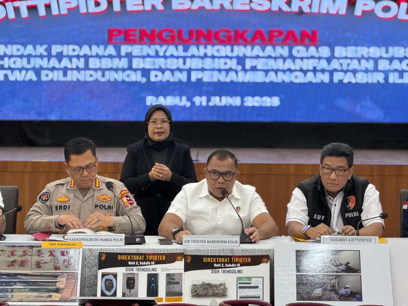 Bareskrim Polri Ungkap 5 Kasus Besar Penyalahgunaan BBM dan Gas Subsidi di Berbagai Daerah. Foto: dok/Humas Polri