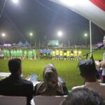 Wali Kota Kotamobagu Weny Gaib, saat membuka turnamen Sepak Bola Putri Wali Kota Cup 2025, di Lapangan Olahraga Kelurahan Motoboi Besar, Kecamatan Kotamobagu Timur, Sabtu, 1 November 2025. (foto.Dok/DIskominfo Kotamobagu)