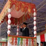 Wali Kota Kotamobagu Weny Gaib, Irup Hari Pahlawan 10 November 2025, di Lapangan Boki Hotinimbang. (foto.dok/Diskominfo Kotamobagu)